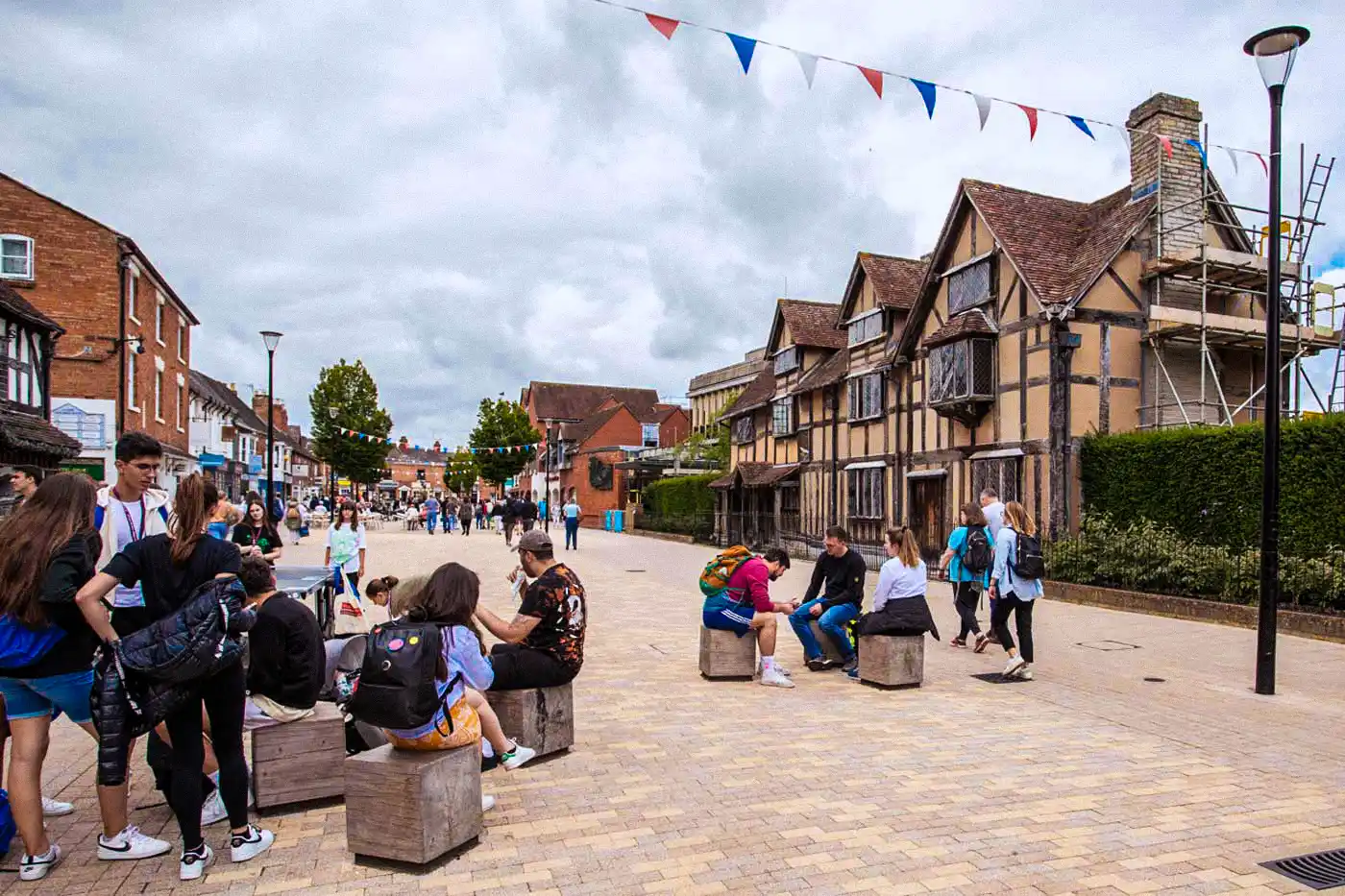 street on which Shakespeare’s birthplace is located